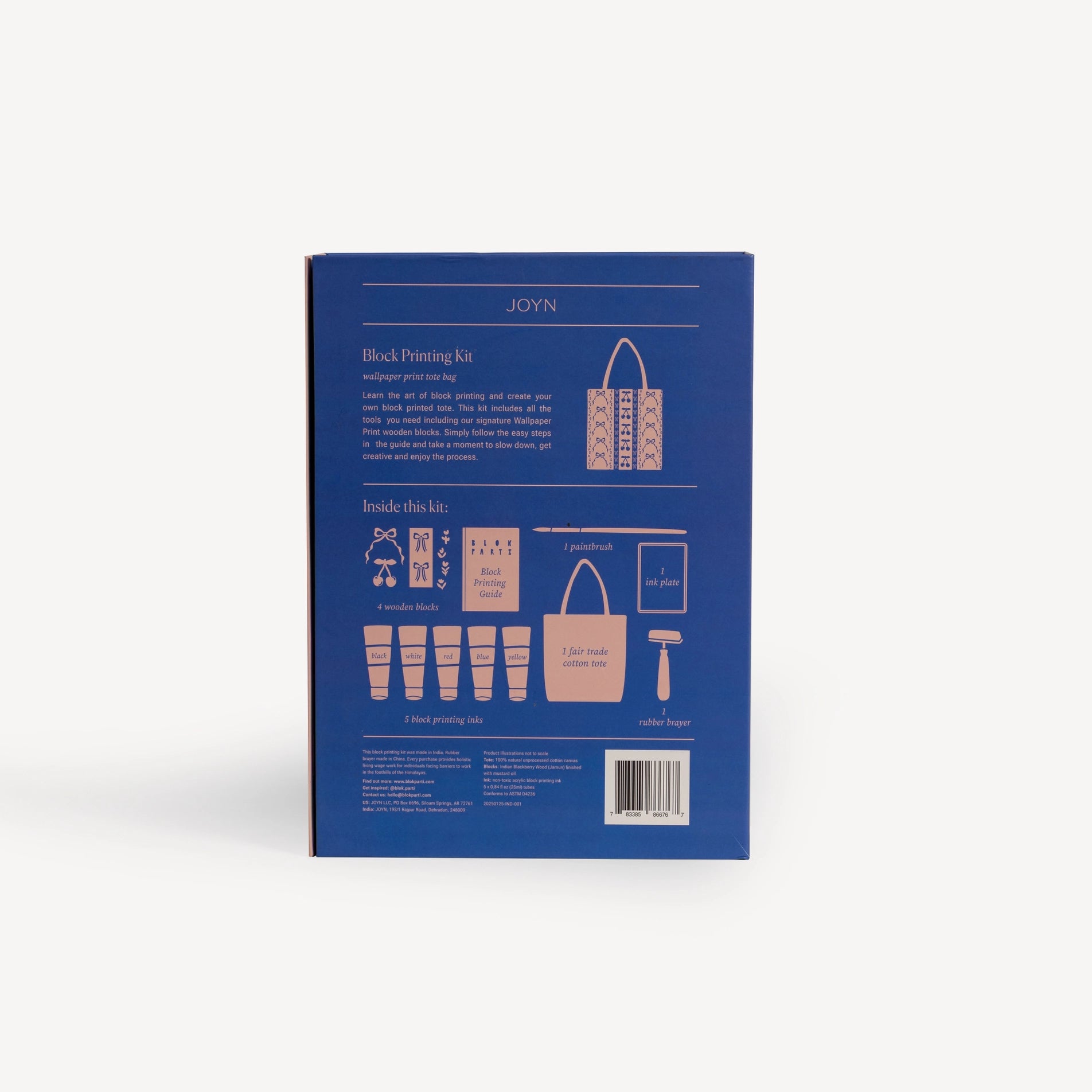 JOYN - Block Tote Bag Kit - Wallpaper Print