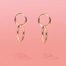 Tribe + Temple - Chai Gold 2 Tier Hoops