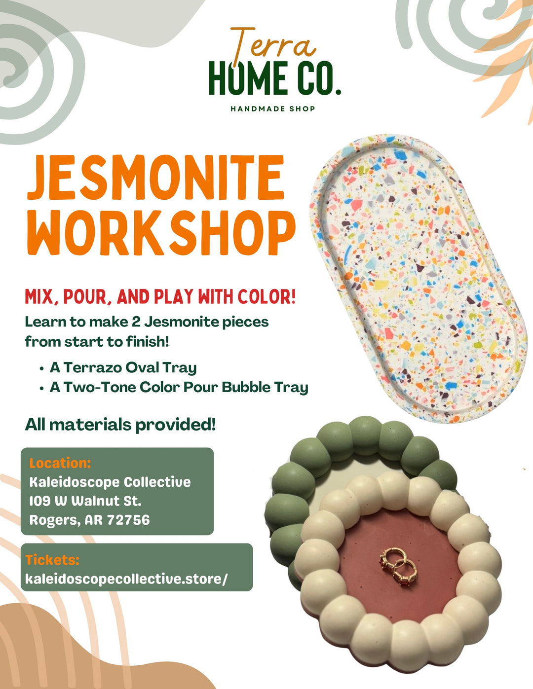 Jesmonite Terrazzo Basics Workshop with Terra Home✨