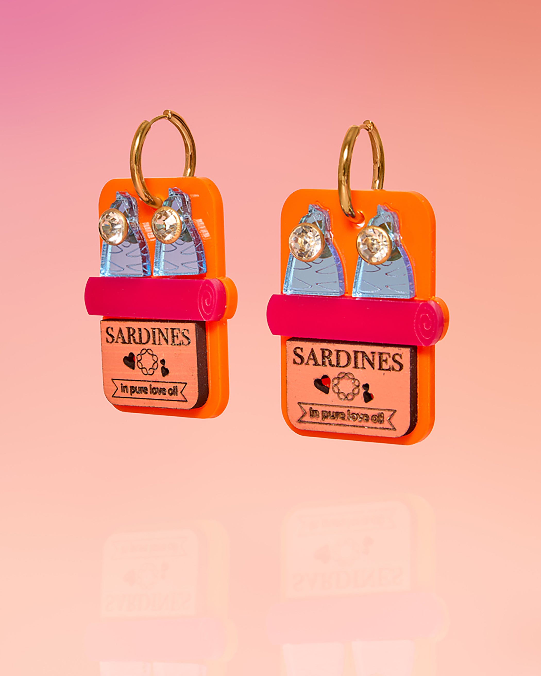 Tribe + Temple - Sardine Can Hoop Earrings