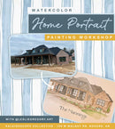 Watercolor Home Portrait Painting Workshop with Leslie Gregory Art 🎨